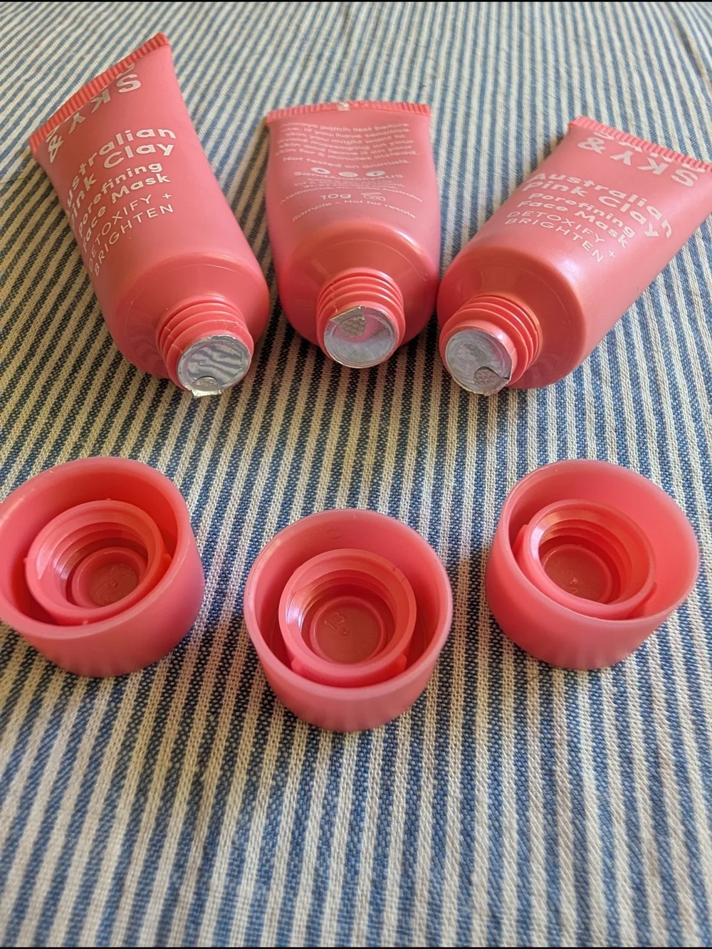 Sand & Sky Australian Pink Clay Porwfining Face Mask - Travel Size x3